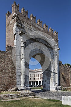 Rimini - Arch of Augustus - Italy photo