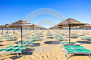 Rimini beach,Italy