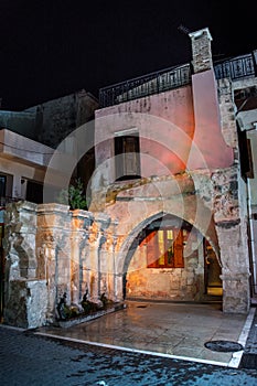 The Rimondi Fountain in the centre of the old town of Rethymnon, Crete