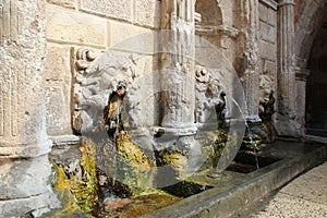 rimondi fountain in rethymno in crete (greece)