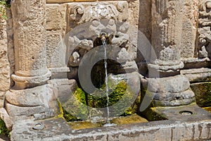 The Rimondi Fountain in Rethymno, Crete, Greece.