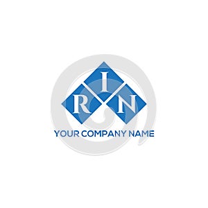 RIN letter logo design on WHITE background. RIN creative initials letter logo esign