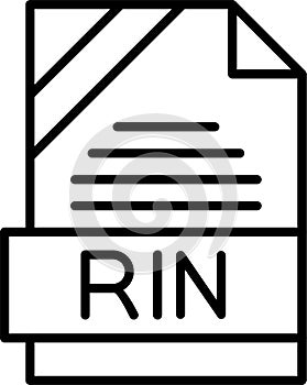 RIN Outline Vector Icon