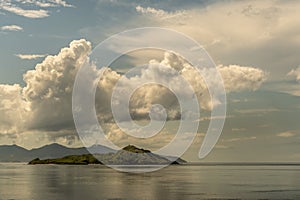 Islet on Rinca Island westside coast, Indonesia photo