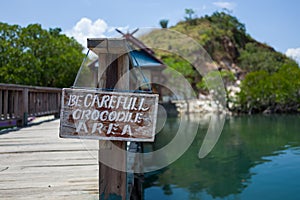 Rinca Island in Indonesia photo