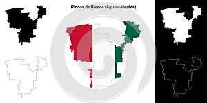 Rincon de Romos outline map