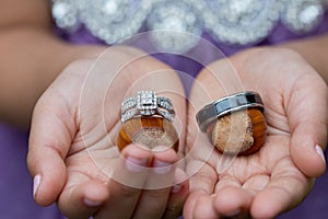 Ring Bearer with Wedding Rings photo