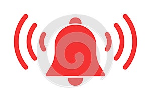 Ring bell alarm icon