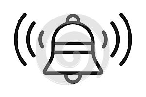 Ring bell alarm icon