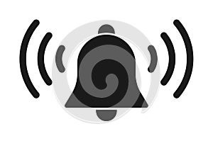 Ring bell alarm icon