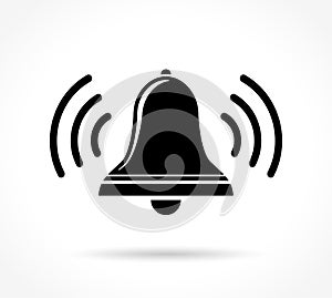 Ring bell icon on white background