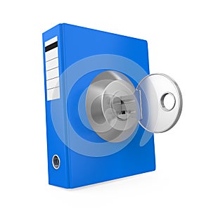 Ring Binder Locked Isolated