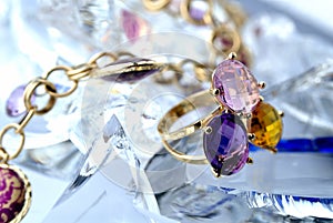 Ring with brilliants