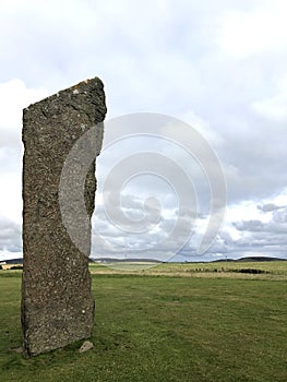 Ring of Brodgar on Cloudy Day