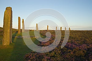 Ring of Brodgar, Orkneys, Scotland photo