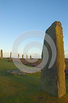 Ring of Brodgar, Orkneys, Scotland photo