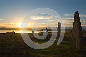 Ring of Brodgar, Orkneys, Scotland photo