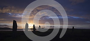 Ring of Brodgar, Orkneys, Scotland photo