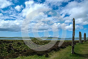 The Ring of Brodgar - Standing stones - Orkney, Scotland, UK photo