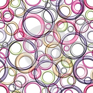Ring circle seamless pattern