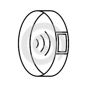 Ring controller  Line Style vector icon which can easily modify or edit