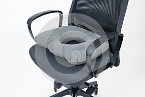 ring cushion on an office chair