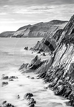 Ring of Dingle Peninsula Kerry Ireland Cumenoole beach sharp stones Slea Head landscape