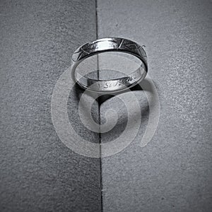 Ring and heart created by sun