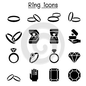 Ring icon set