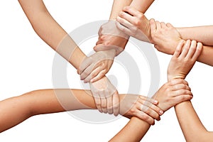 Ring of many hands teamwork