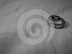 The ring presenting of a couple are in love when two heart become one