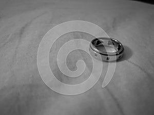 The ring presenting of a couple are in love when two heart become one