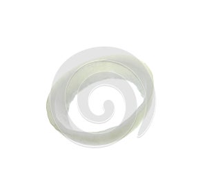 Ring of ripe onion isolated