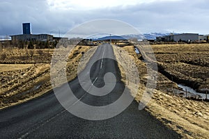 Ring road in Iceland, springtime