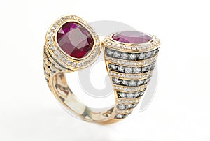Ring with rubies