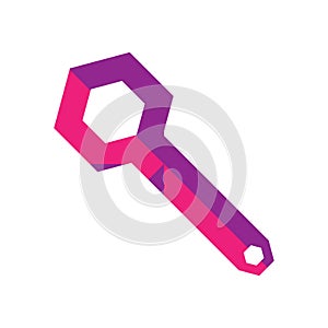 ring spanner. Vector illustration decorative design