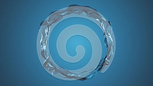 Ring Of Water Flowing Background Loop