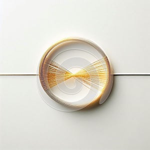 a ring wrapped in gold thread