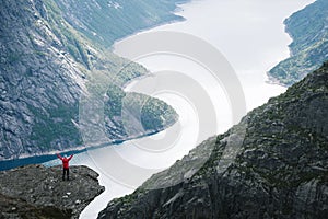 Ringedalsvatnet Lake near Trolltunga, Norway