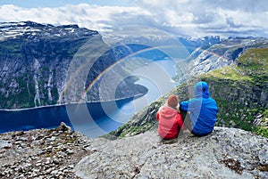 Ringedalsvatnet - lake in Norway near Trolltunga