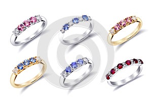 Rings with Colored Gemstones