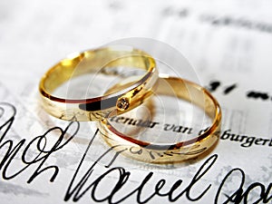 Rings on document