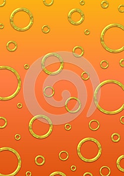 Rings on orange