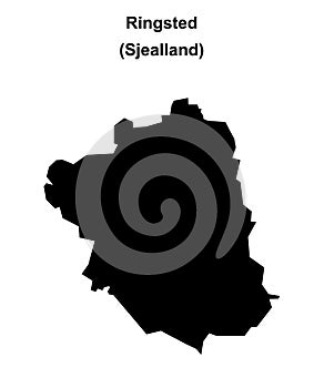 Ringsted outline map