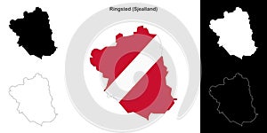 Ringsted outline map