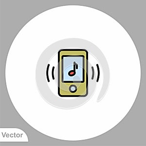 Ringtone vector icon sign symbol