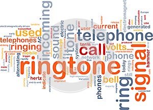 Ringtone word cloud