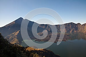 Rinjani Mountain Vulcano Crater Rim