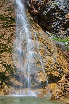 Rinka Falls is a waterfall in the Logar Valley