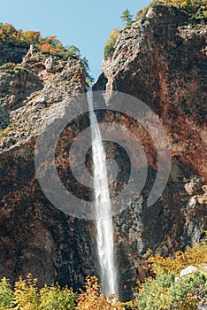 Rinka waterfall in the Logar valley, Slovenia